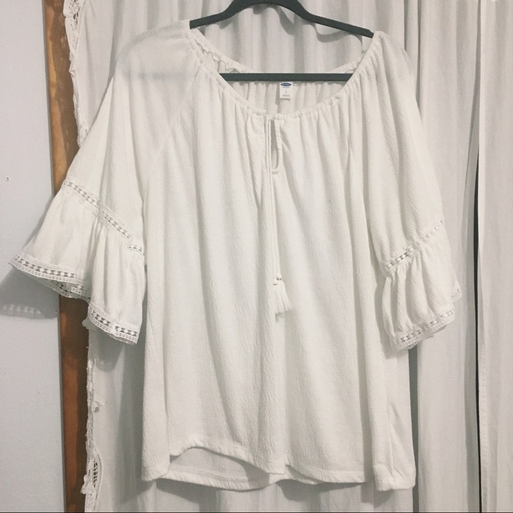 White Flowy Blouse